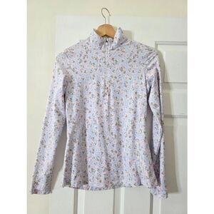 Rhoback Women's Cherry Blossom Long Sleeve 1/4 Zip XS